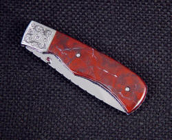 "Sadr" folding knife closed view.